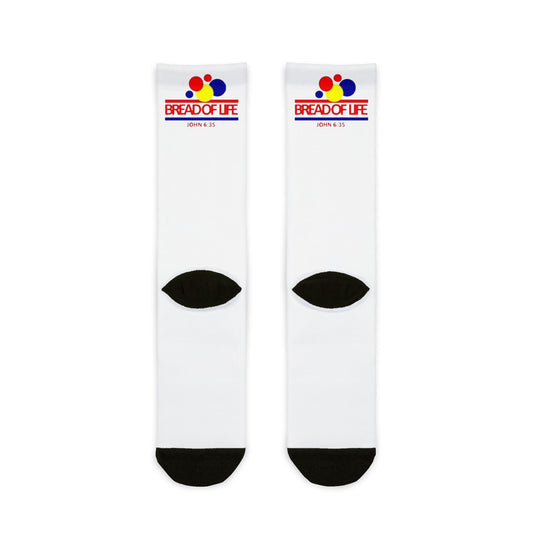Retro look 'Bread of Life' Crew Socks - Ramshackle Shack