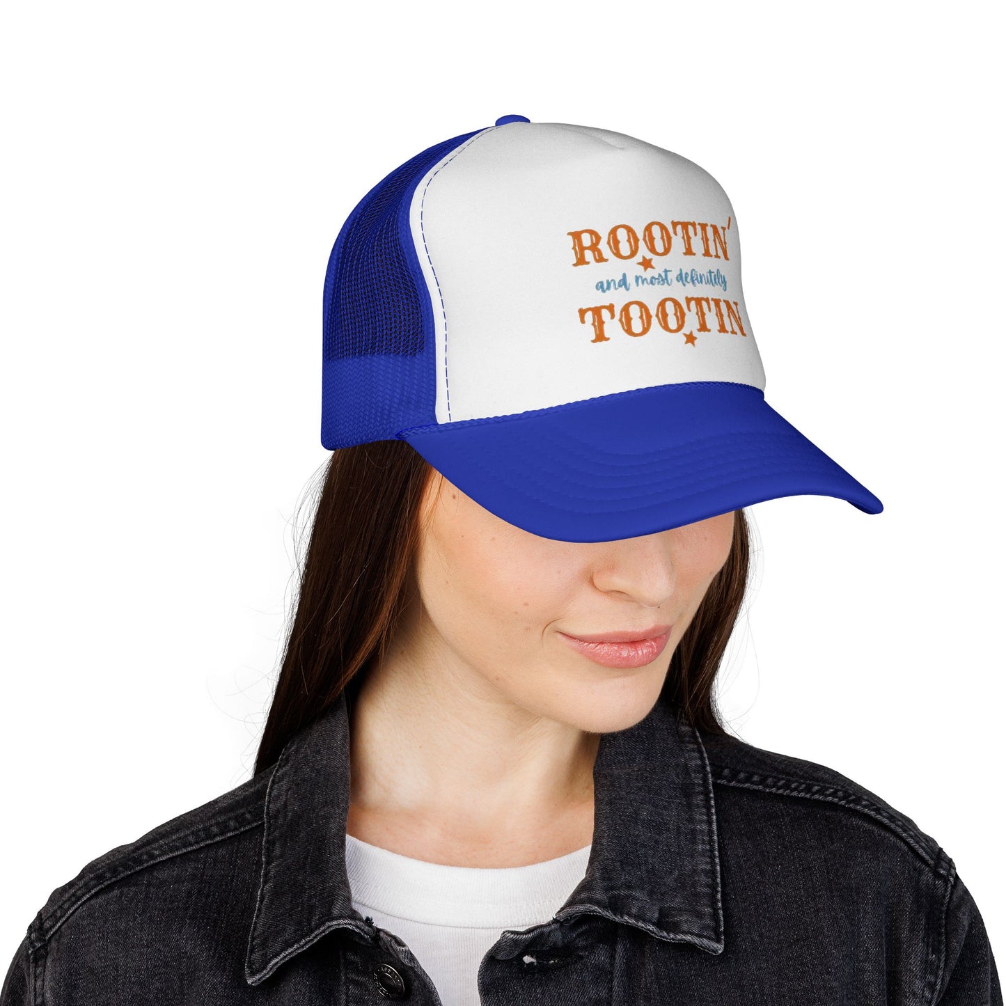Trucker Cap — "Rootin and Most Definitely Tootin" Retro Country Hat - Ramshackle Shack