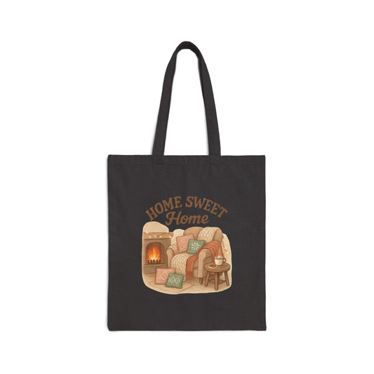 Tote Bag - Home Sweet Home Cotton Canvas - Ramshackle Shack