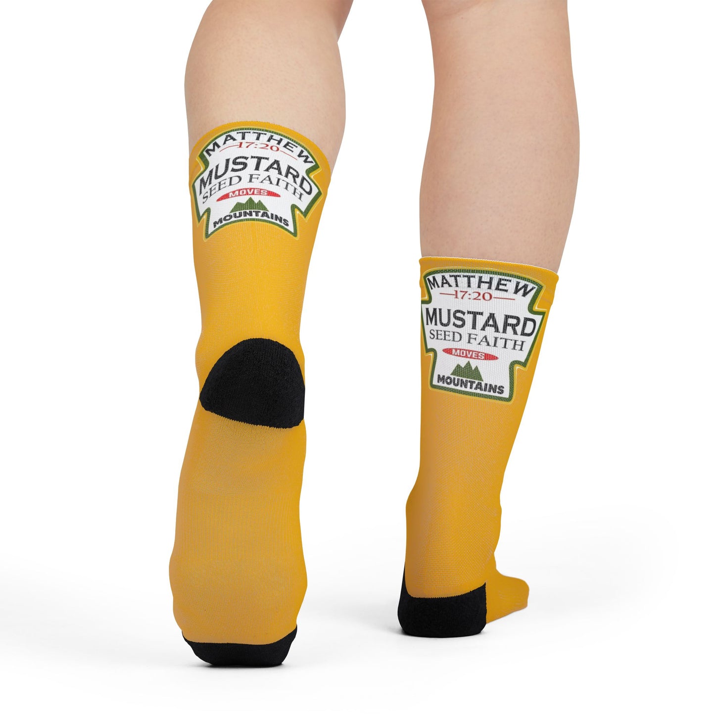 Crew Socks — Mustard Seed Faith Graphic Sublimation Socks - Ramshackle Shack
