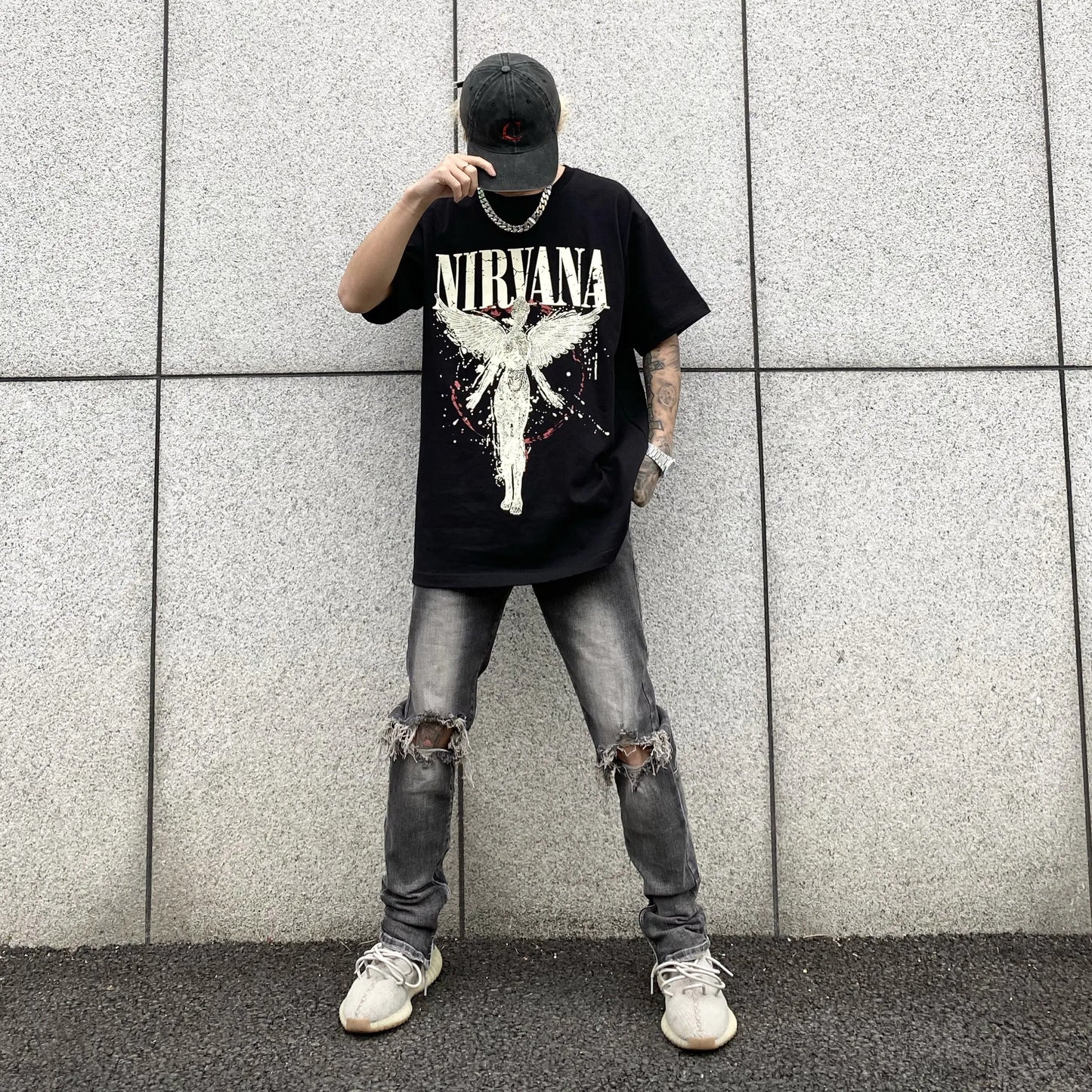 Vintage Graphic Casual T-Shirt for Men (Loose Fit) - Ramshackle Shack