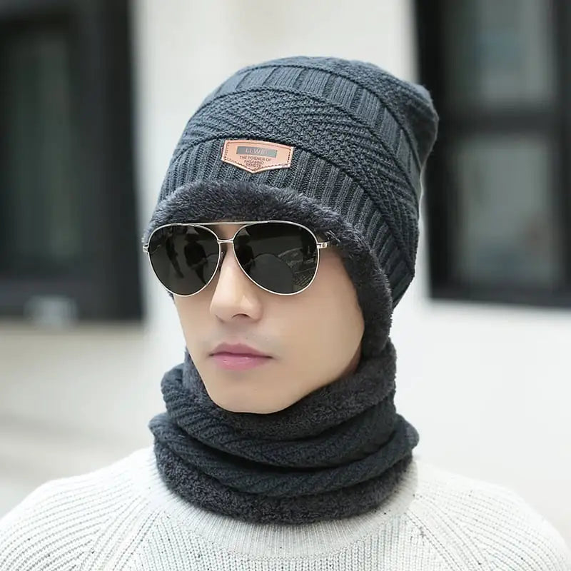 Warm Knit Winter Beanie Hat and Scarf Set for All - Ramshackle Shack