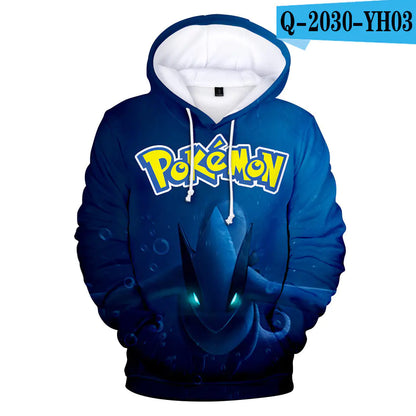 Pokemon Hoodie with Pet Character Print - Ramshackle Shack