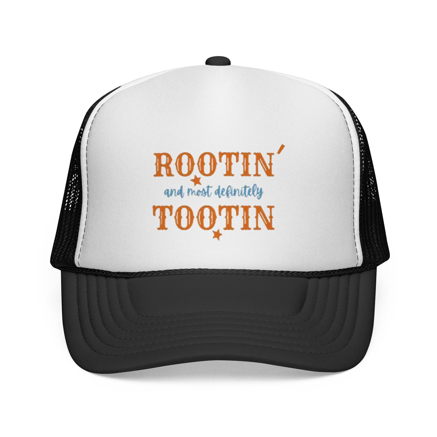 Trucker Cap — "Rootin and Most Definitely Tootin" Retro Country Hat - Ramshackle Shack