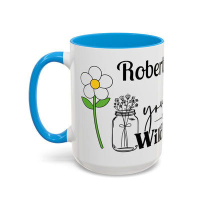 You Belong Among the Wildflowers Daisy Mug — Custom Name Colorful 11oz & 15oz - Ramshackle Shack