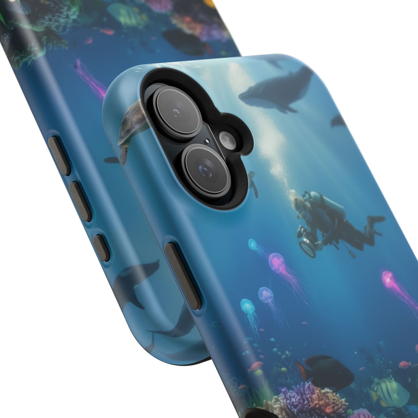 Underwater Diver Phone Case — Magnetic Impact‑Resistant Ocean Design