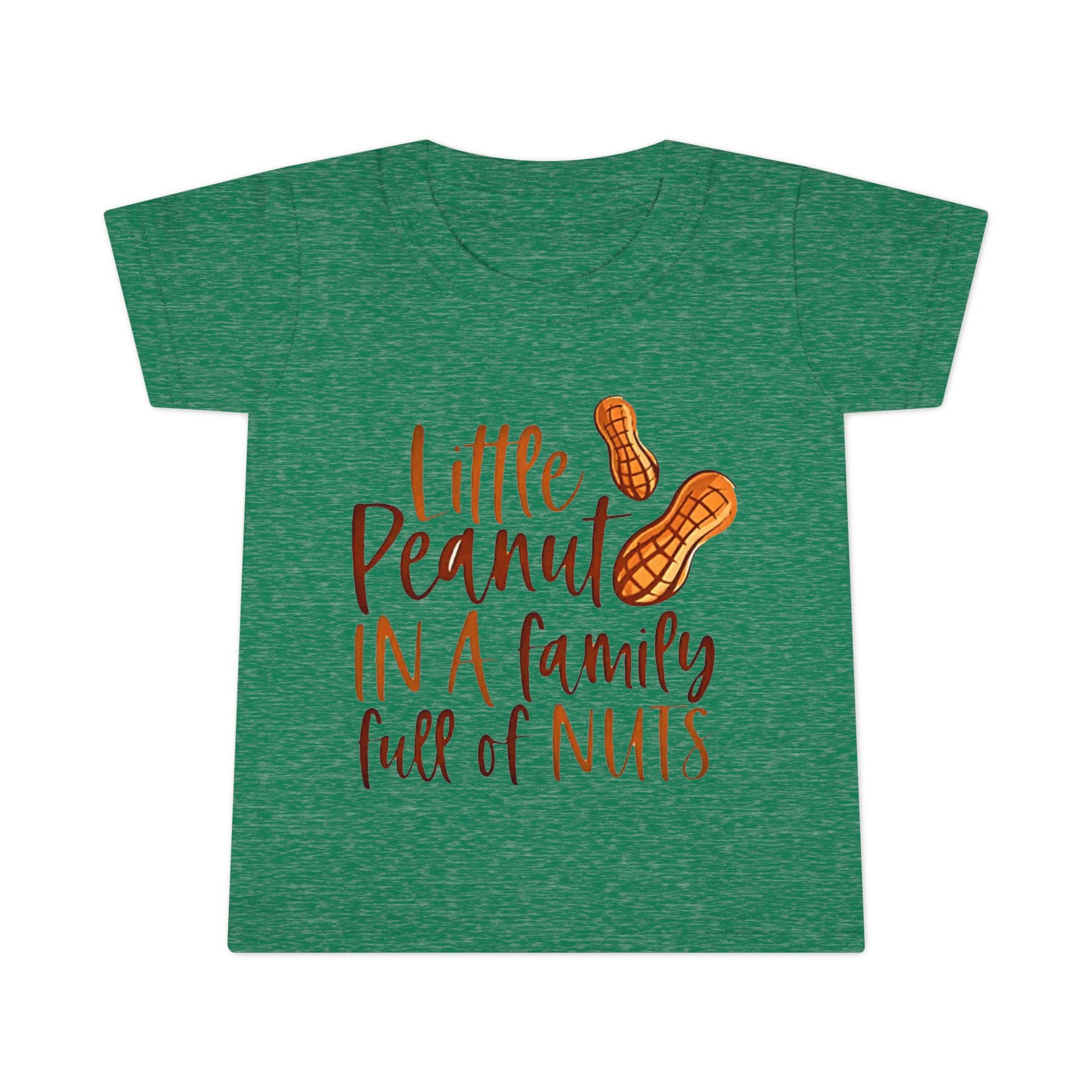 Toddler T Shirt  Little Peanut in a Family Full of Nuts Cute Baby Tee - Ramshackle Shack