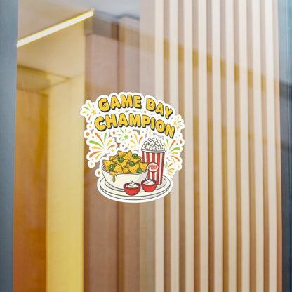 Game Day Champion Sticker | Super Bowl Party, Game Day Humor - Ramshackle Shack