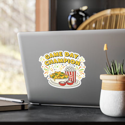Game Day Champion Sticker | Super Bowl Party, Game Day Humor - Ramshackle Shack