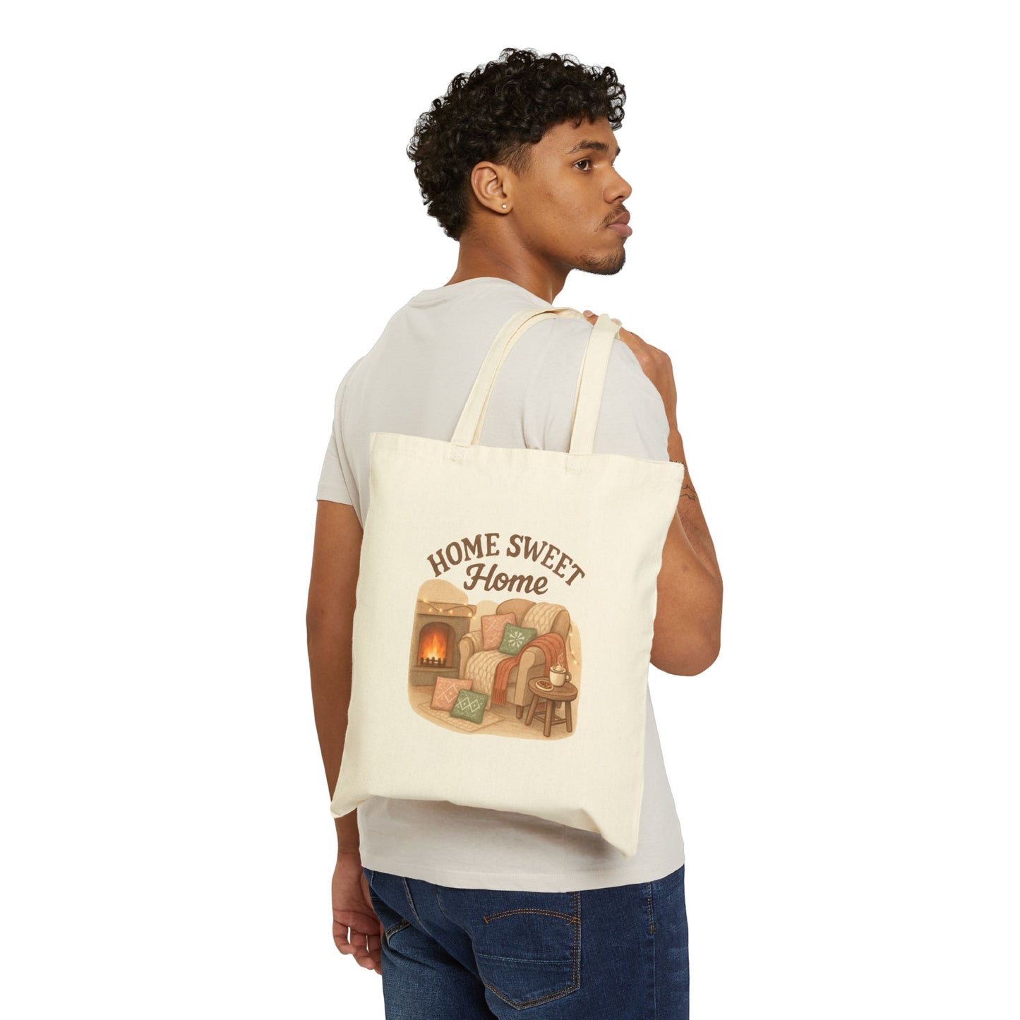 Tote Bag - Home Sweet Home Cotton Canvas - Ramshackle Shack
