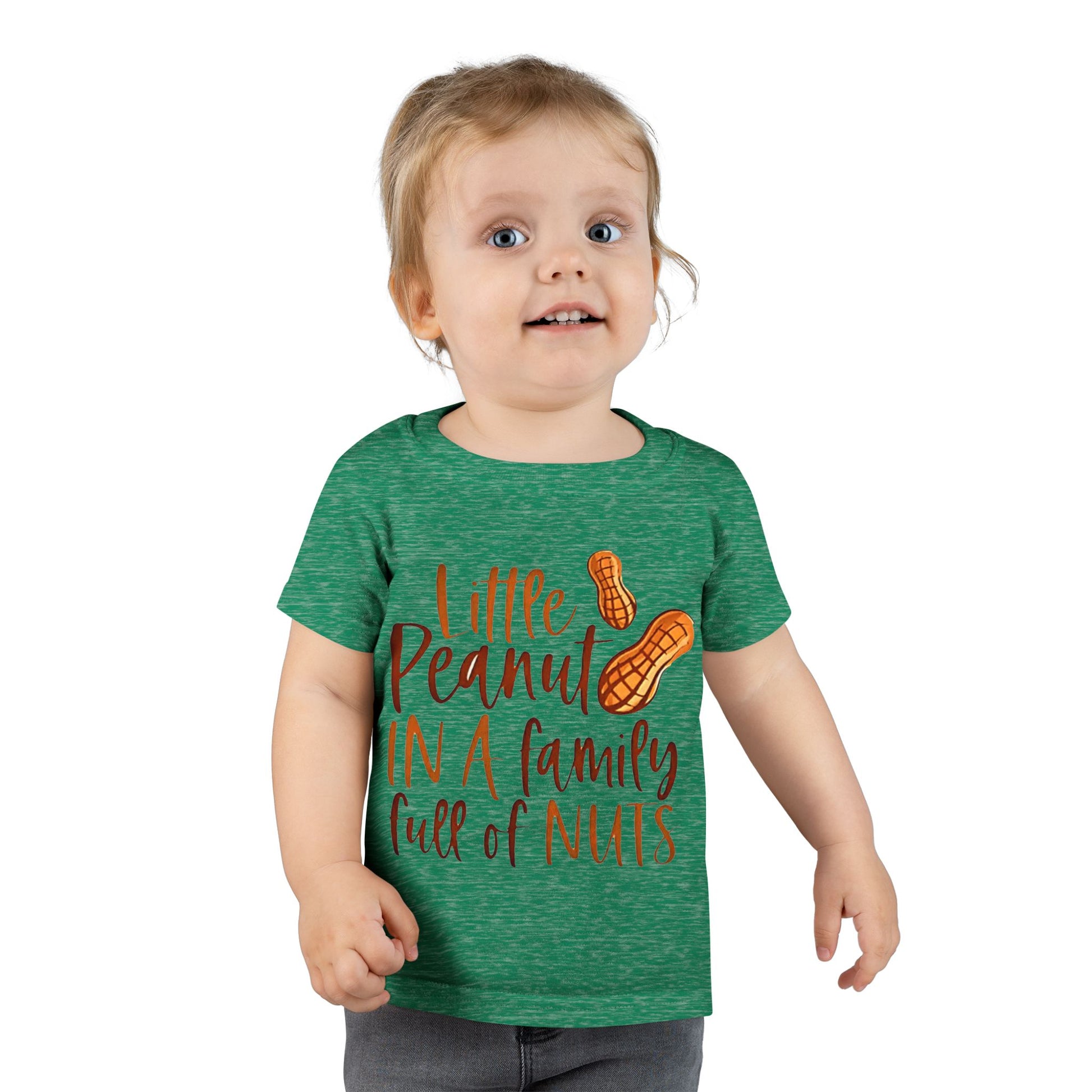 Toddler T Shirt  Little Peanut in a Family Full of Nuts Cute Baby Tee - Ramshackle Shack