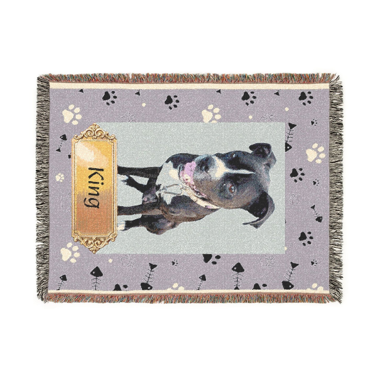 Pet Photo Personalized Woven Blanket - Ramshackle Shack