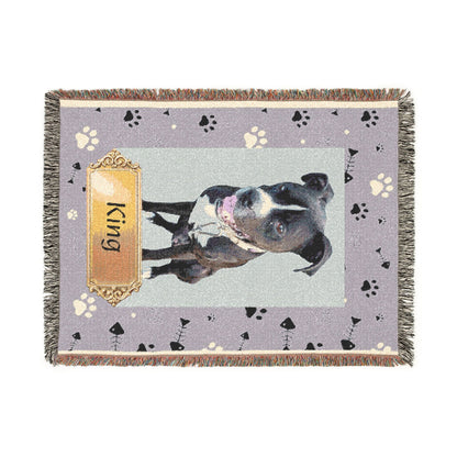 Pet Photo Personalized Woven Blanket - Ramshackle Shack