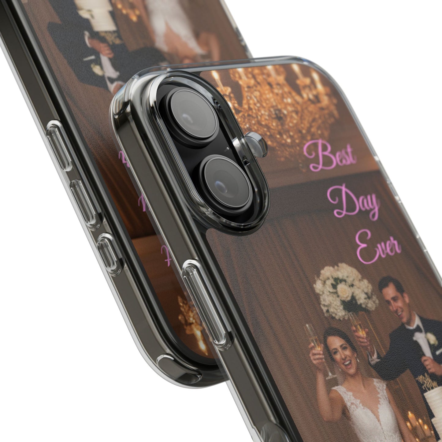 Personalized Clear Impact-Resistant Phone Case — Custom Photo & Message - Ramshackle Shack