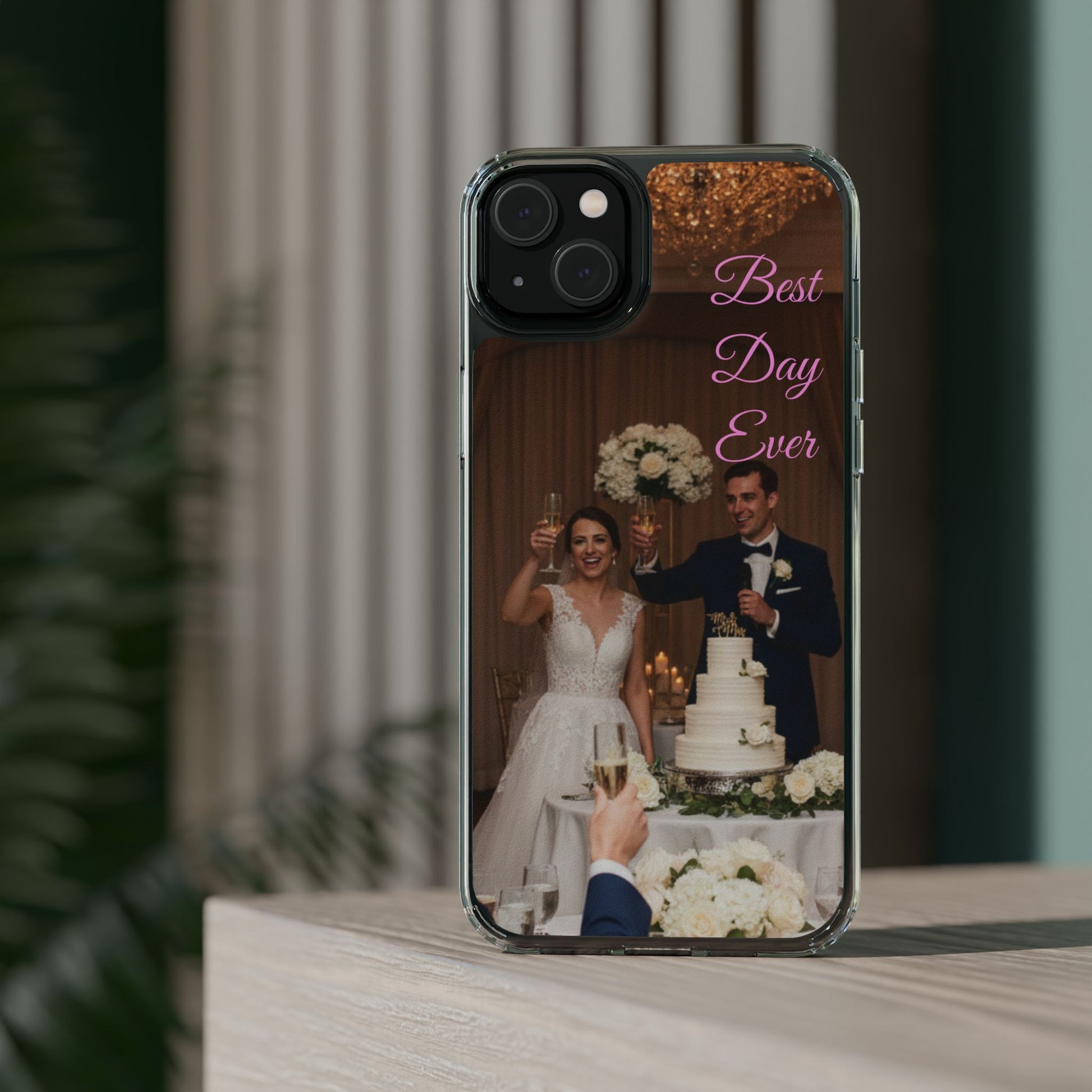 Personalized Clear Impact-Resistant Phone Case — Custom Photo & Message - Ramshackle Shack