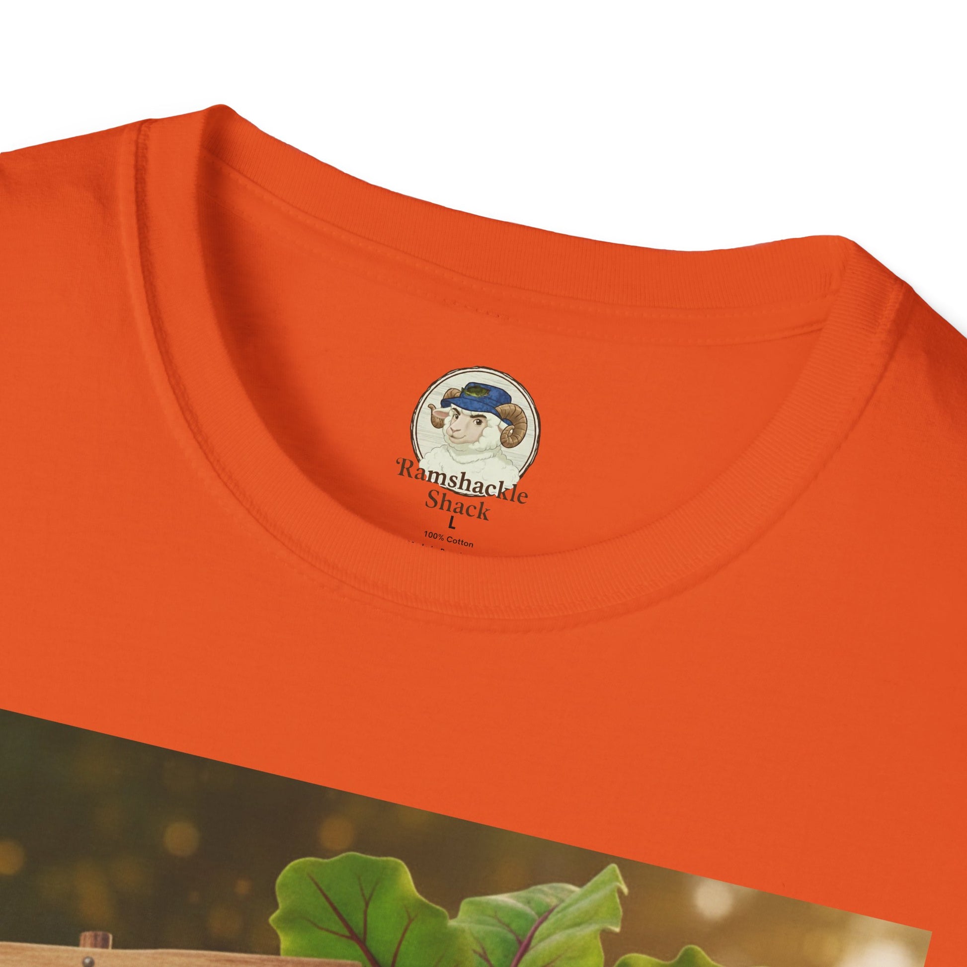 Unisex softstyle T-shirt with humorous beetroot graphic and "Just Beet It!" slogan, featuring vibrant print and comfortable fit.