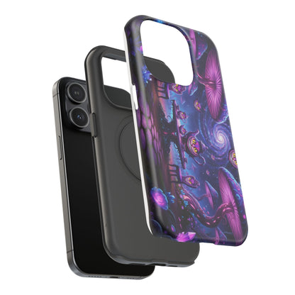 Psychedelic Mushroom Galaxy Phone Case — Impact-Resistant - Ramshackle Shack