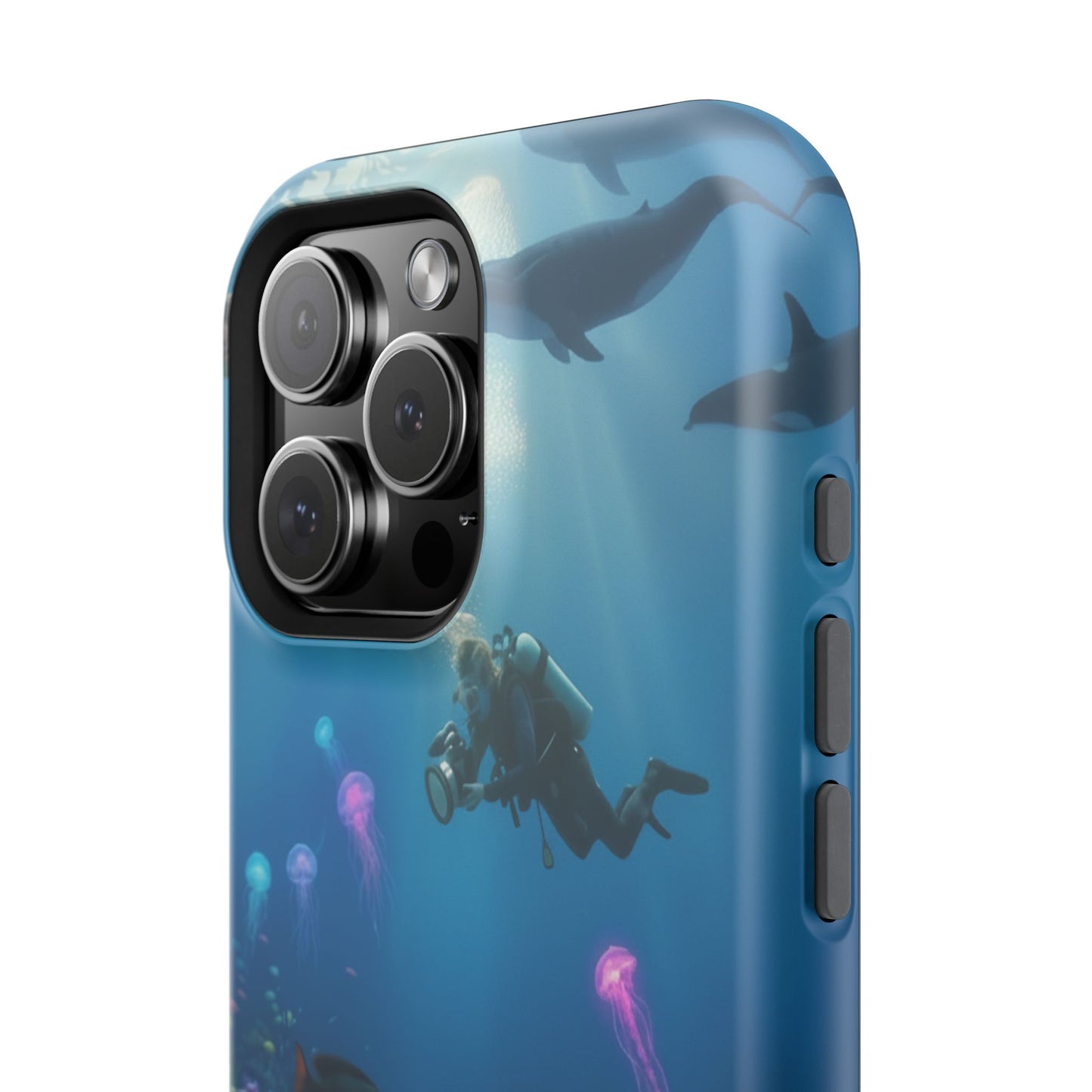 Underwater Diver Phone Case — Magnetic Impact‑Resistant Ocean Design