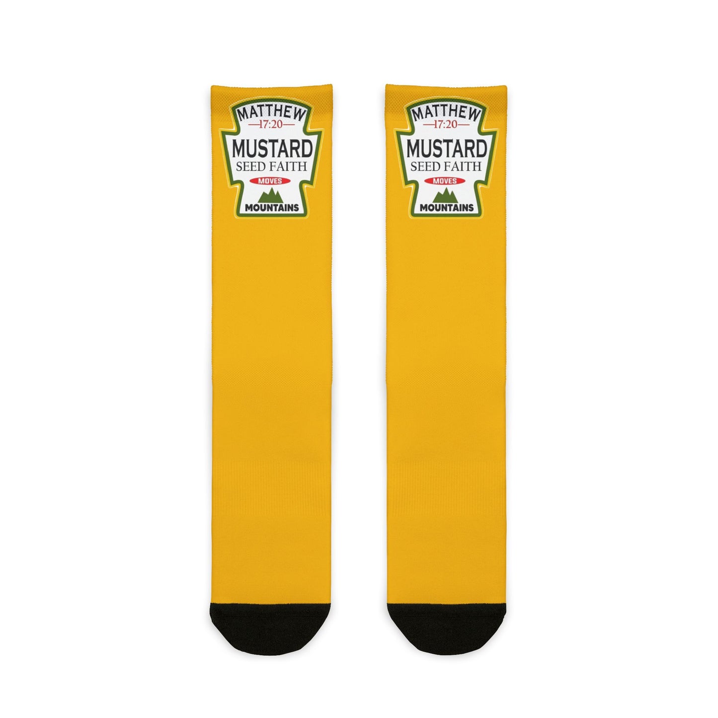 Crew Socks — Mustard Seed Faith Graphic Sublimation Socks - Ramshackle Shack