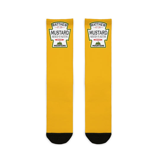 Crew Socks — Mustard Seed Faith Graphic Sublimation Socks - Ramshackle Shack