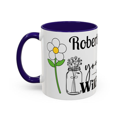 You Belong Among the Wildflowers Daisy Mug — Custom Name Colorful 11oz & 15oz - Ramshackle Shack