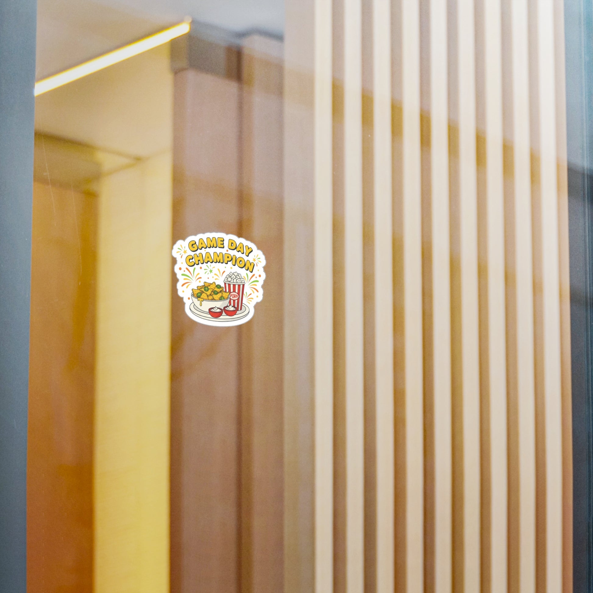 Game Day Champion Sticker | Super Bowl Party, Game Day Humor - Ramshackle Shack