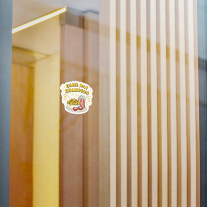 Game Day Champion Sticker | Super Bowl Party, Game Day Humor - Ramshackle Shack
