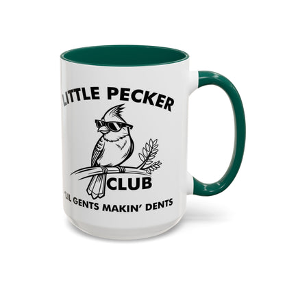 Funny 'Little Pecker Club' Coffee Mug — 11oz/15oz Ceramic Novelty Cup - Ramshackle Shack