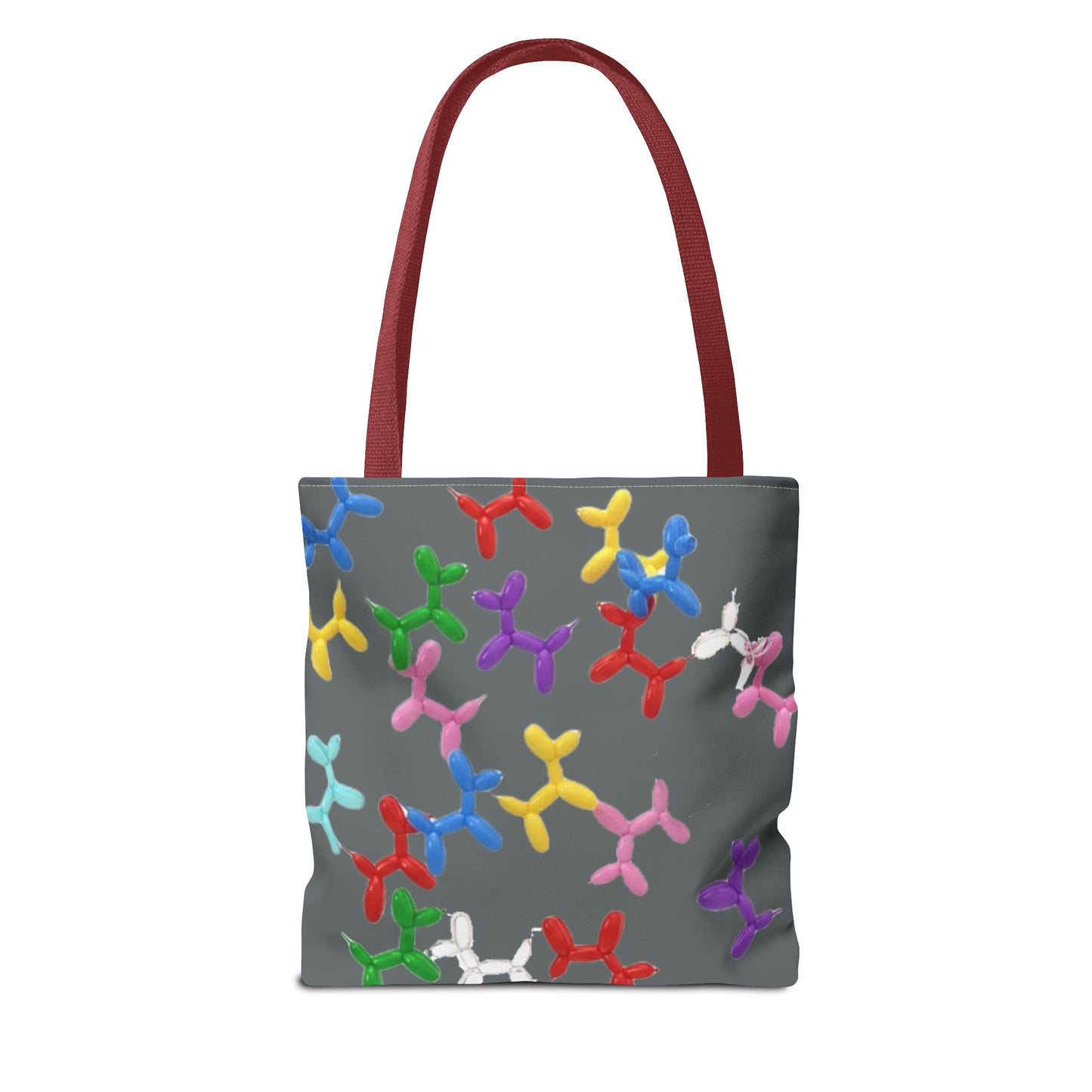 Balloon Dog Pattern Tote Bag – Colorful Pop Art Reusable Shopper - Ramshackle Shack