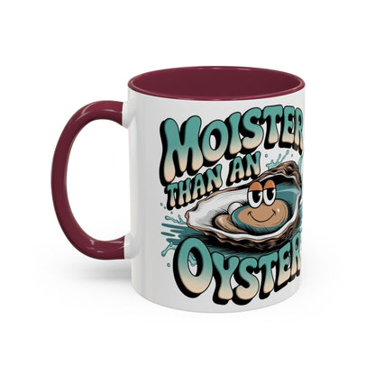 Moister Than An Oyster Coffee Mug — Funny Retro Oyster Seafood Gift (11oz, 15oz) - Ramshackle Shack