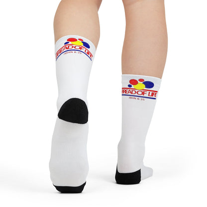 Retro look 'Bread of Life' Crew Socks - Ramshackle Shack