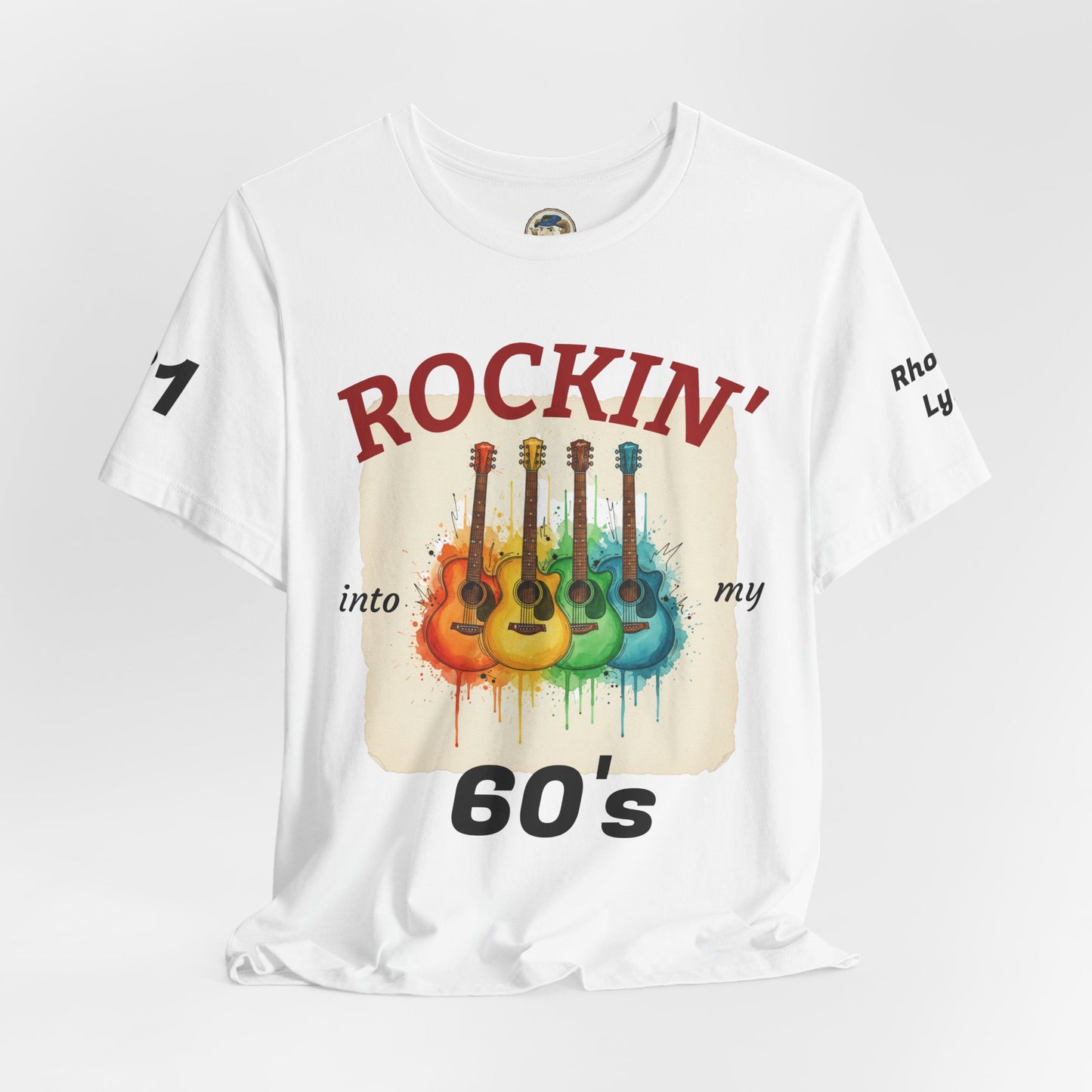 Watercolor Rainbow Guitars T Shirt  Acoustic Guitar Art Tee - Ramshackle Shack