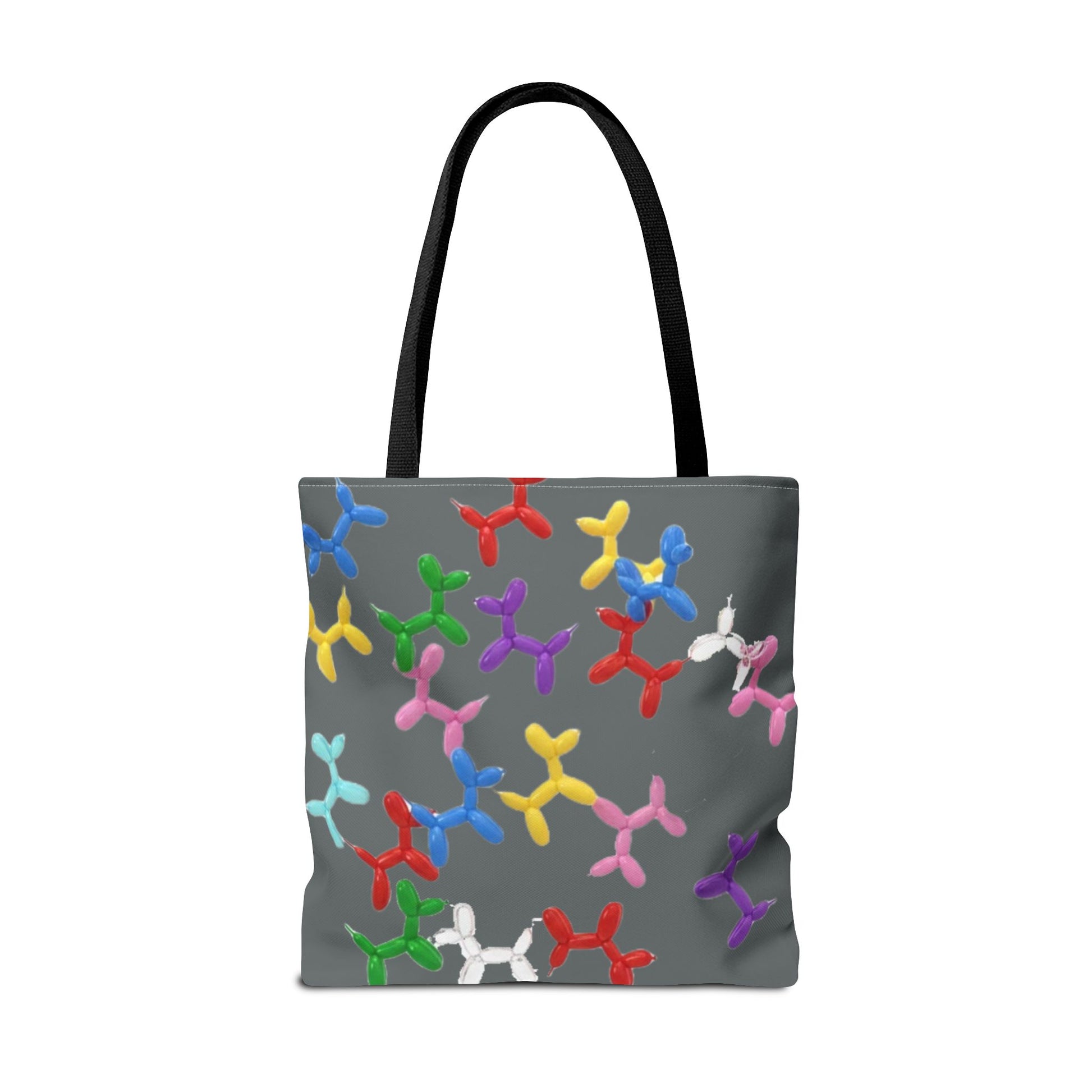 Balloon Dog Pattern Tote Bag – Colorful Pop Art Reusable Shopper - Ramshackle Shack