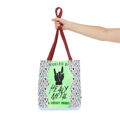 Heavy Metal & Energy Drinks Tote Bag — Neon Rock Energy Design - Ramshackle Shack