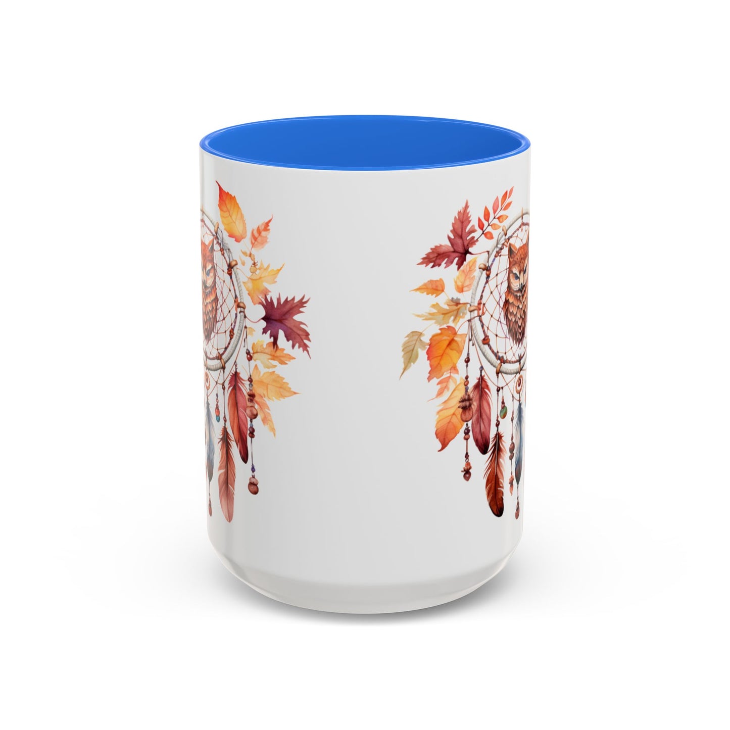 Autumn Owl Dreamcatcher Mug — Fall Leaves Coffee Cup (11oz & 15oz) - Ramshackle Shack