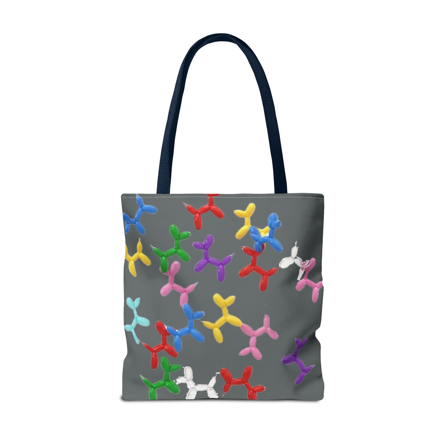 Balloon Dog Pattern Tote Bag – Colorful Pop Art Reusable Shopper - Ramshackle Shack