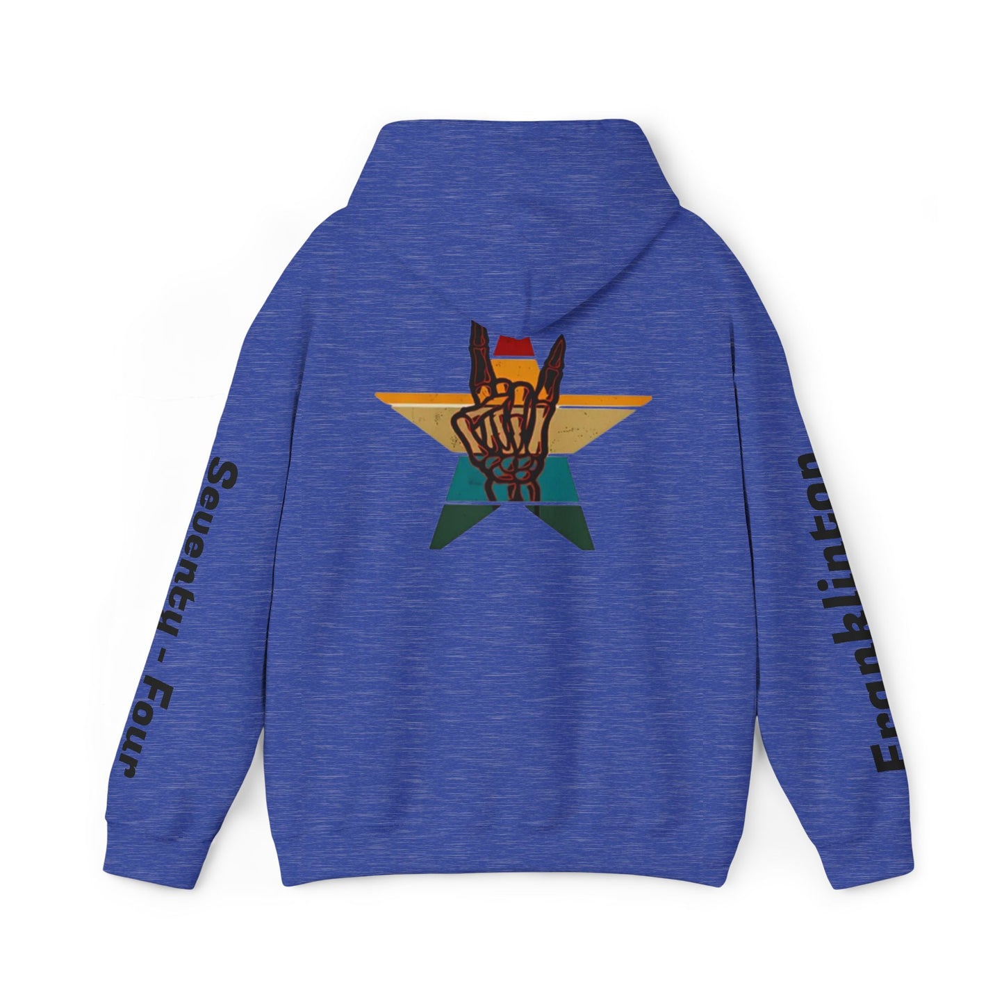 Rockin' Into My [70's] Hooded Sweatshirt — Custom Name & Age Guitar Birthday Design - Ramshackle Shack