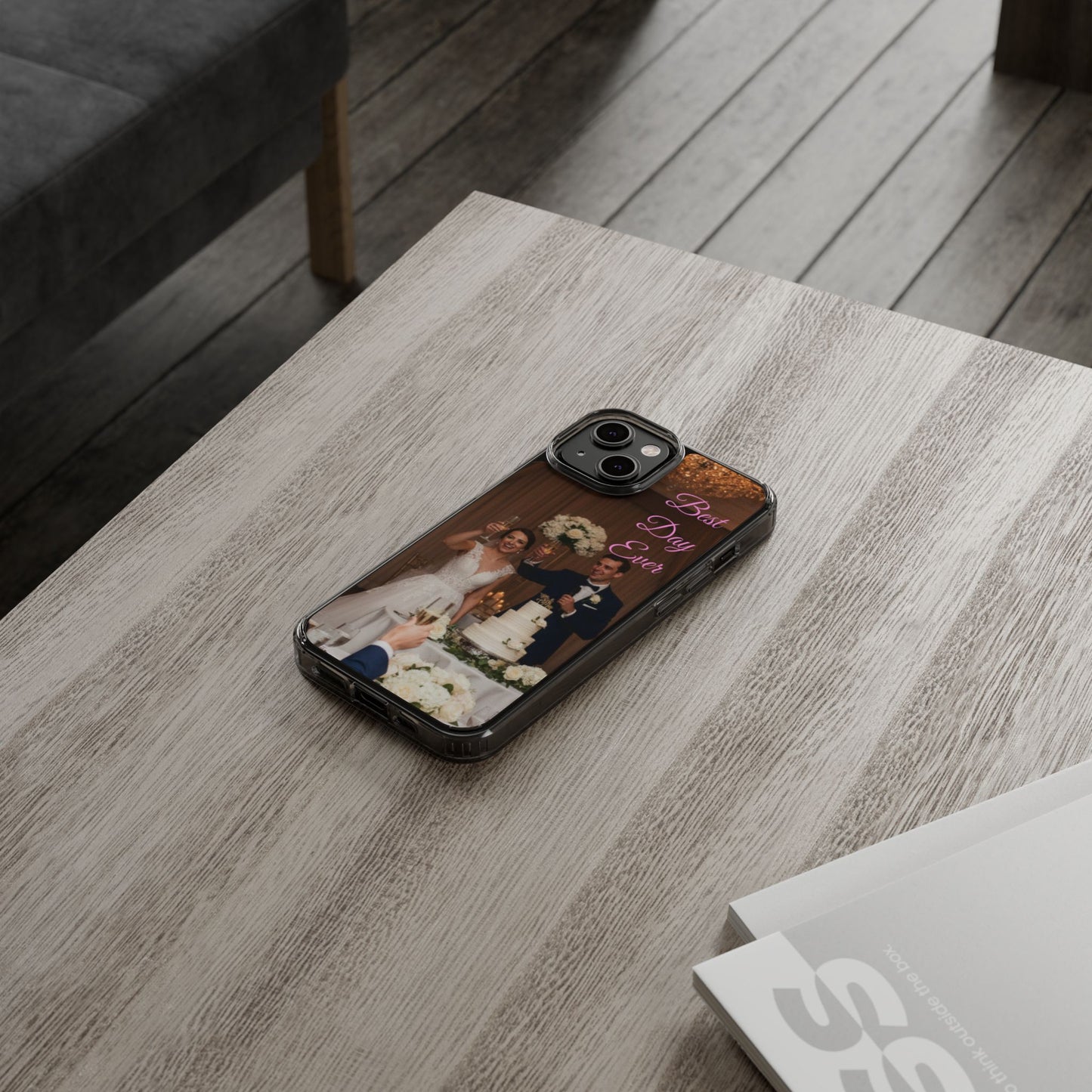 Personalized Clear Impact-Resistant Phone Case — Custom Photo & Message - Ramshackle Shack