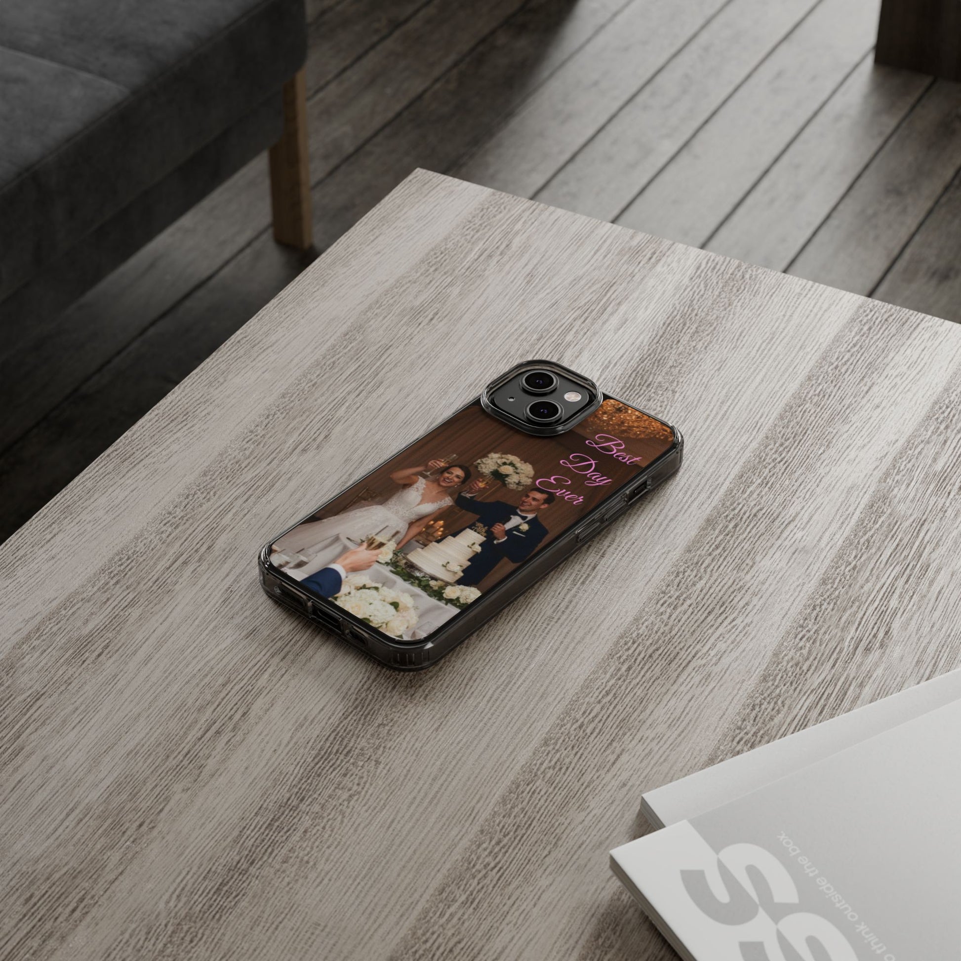 Personalized Clear Impact-Resistant Phone Case — Custom Photo & Message - Ramshackle Shack
