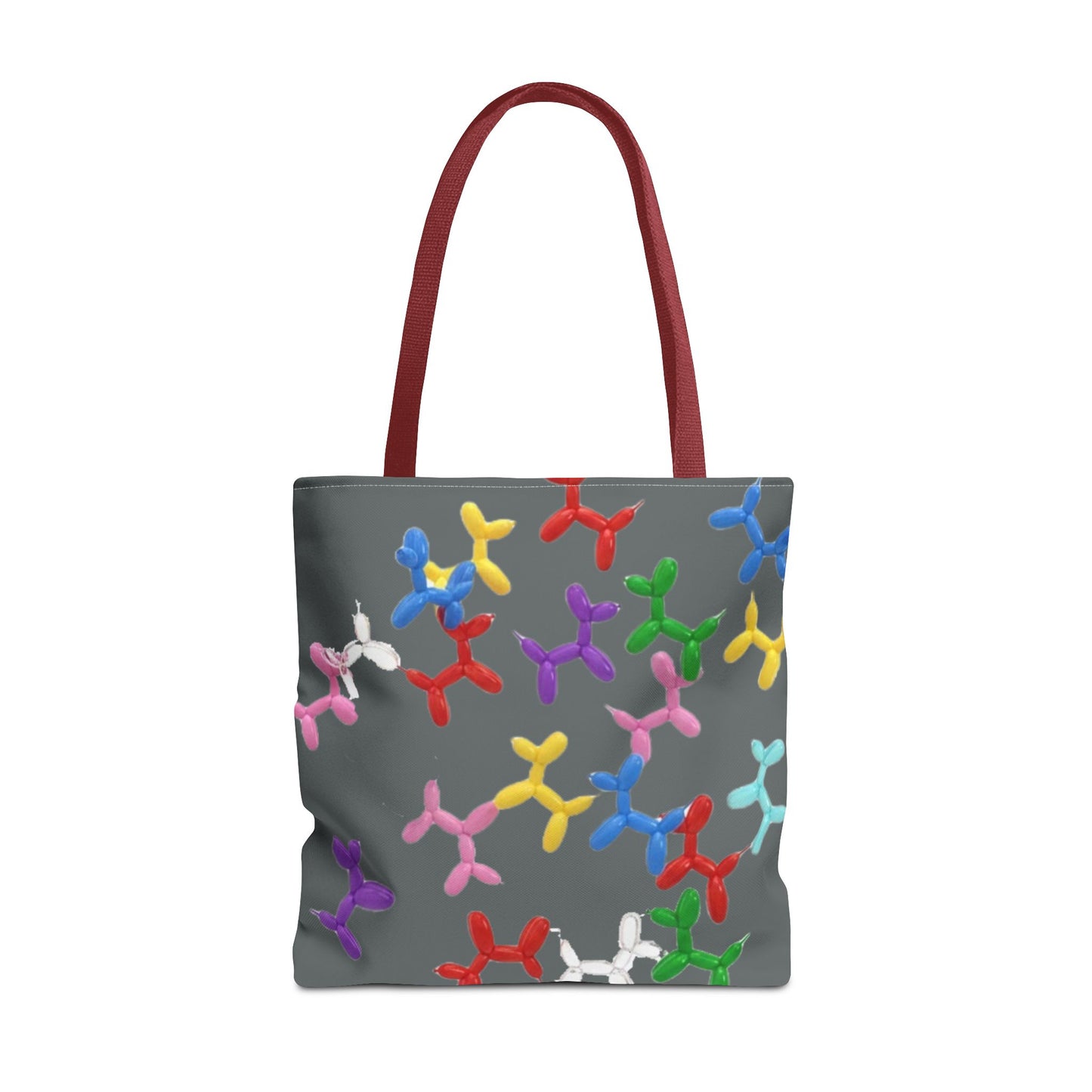 Balloon Dog Pattern Tote Bag – Colorful Pop Art Reusable Shopper - Ramshackle Shack