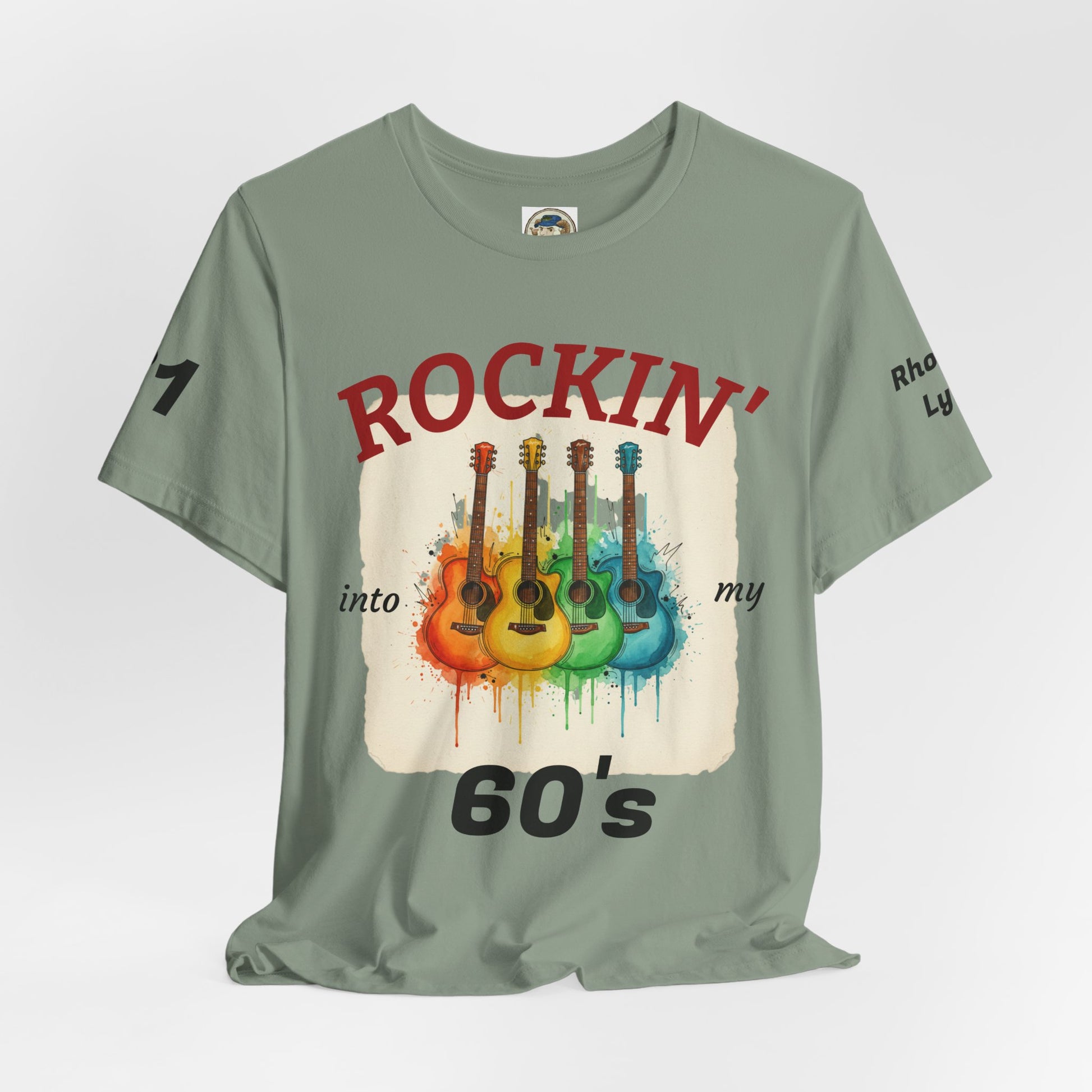 Watercolor Rainbow Guitars T Shirt  Acoustic Guitar Art Tee - Ramshackle Shack