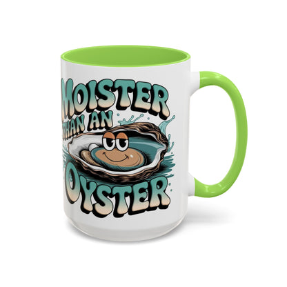 Moister Than An Oyster Coffee Mug — Funny Retro Oyster Seafood Gift (11oz, 15oz) - Ramshackle Shack