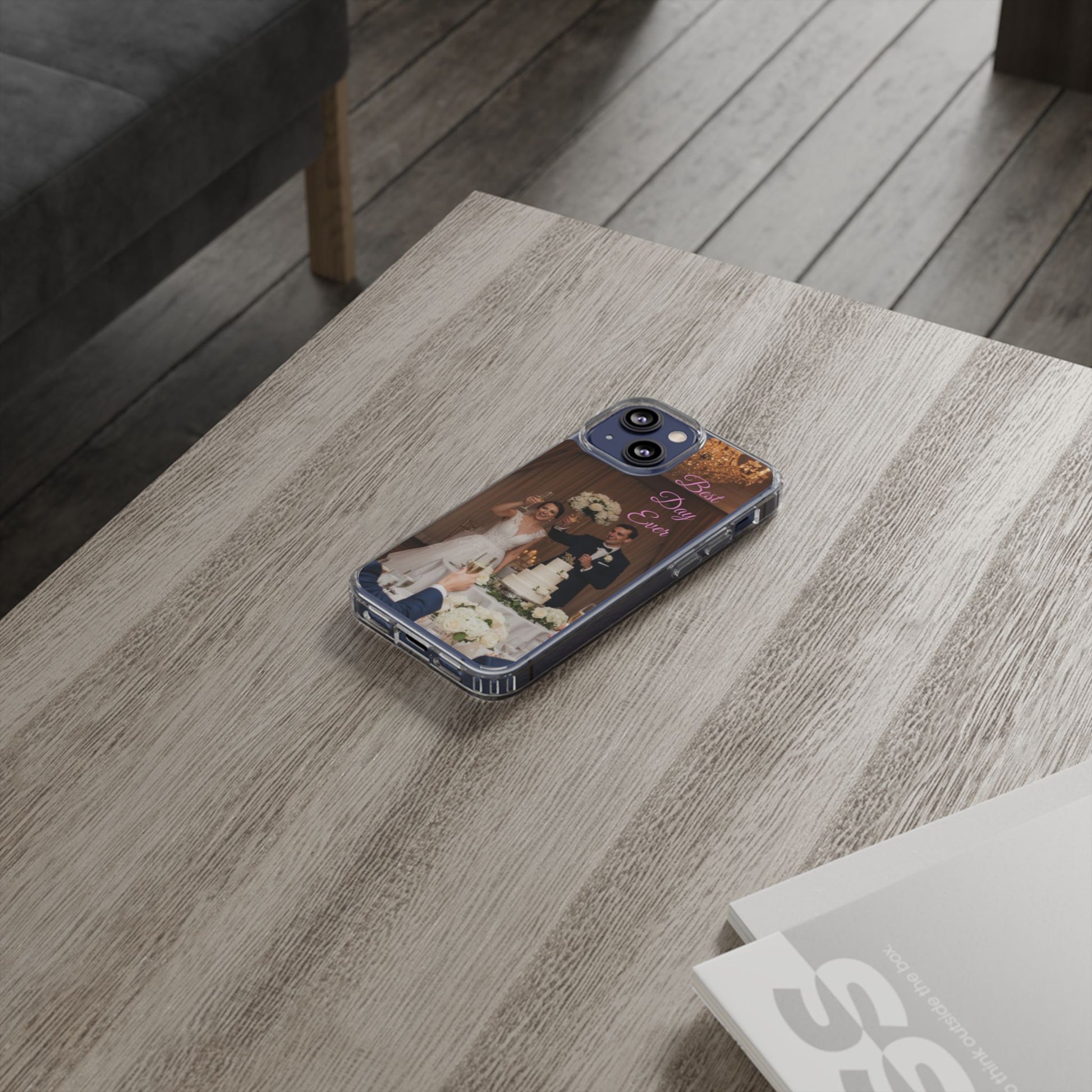 Personalized Clear Impact-Resistant Phone Case — Custom Photo & Message - Ramshackle Shack