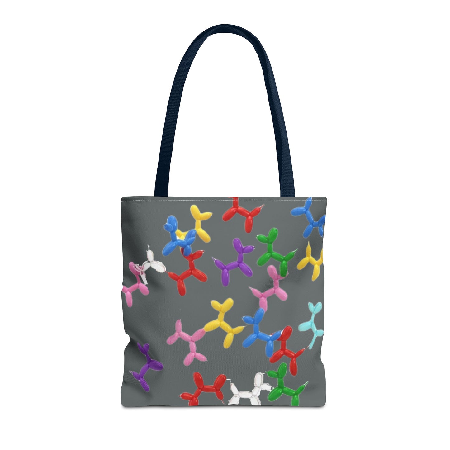 Balloon Dog Pattern Tote Bag – Colorful Pop Art Reusable Shopper - Ramshackle Shack