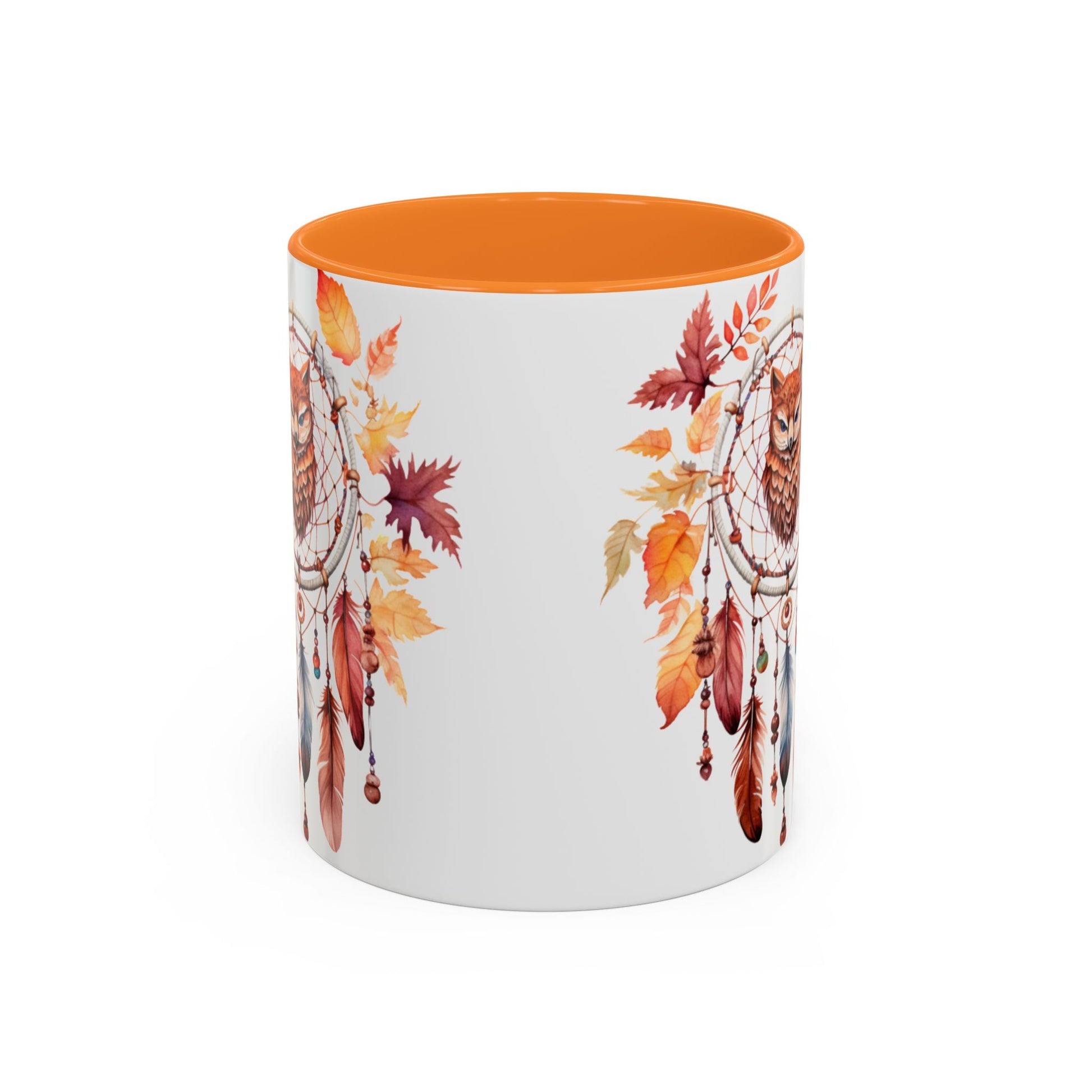 Autumn Owl Dreamcatcher Mug — Fall Leaves Coffee Cup (11oz & 15oz) - Ramshackle Shack
