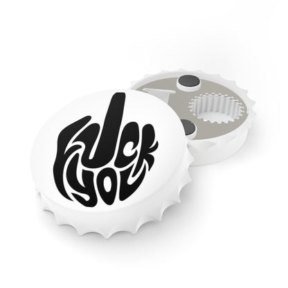 Bottle Opener — Bold Black 'Fuck You' Middle Finger Bottle Opener - Ramshackle Shack