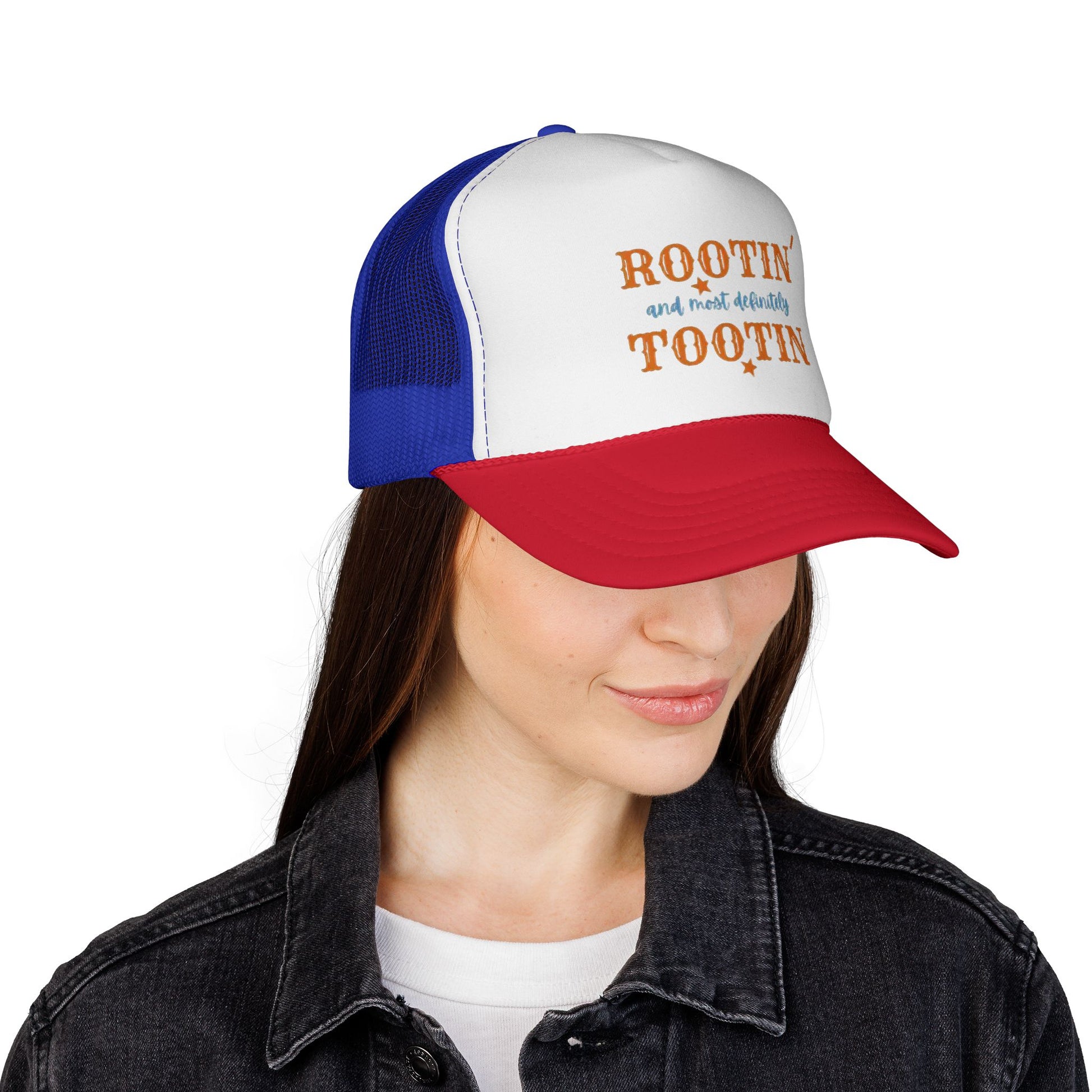 Trucker Cap — "Rootin and Most Definitely Tootin" Retro Country Hat - Ramshackle Shack