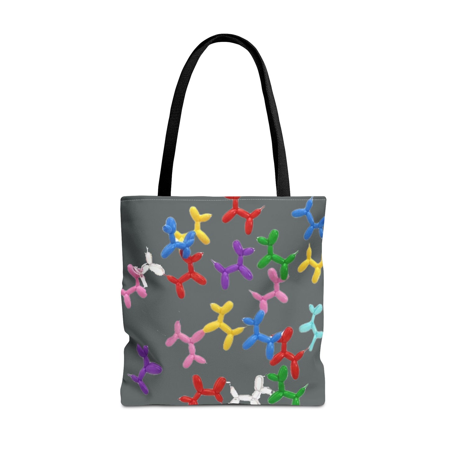 Balloon Dog Pattern Tote Bag – Colorful Pop Art Reusable Shopper - Ramshackle Shack