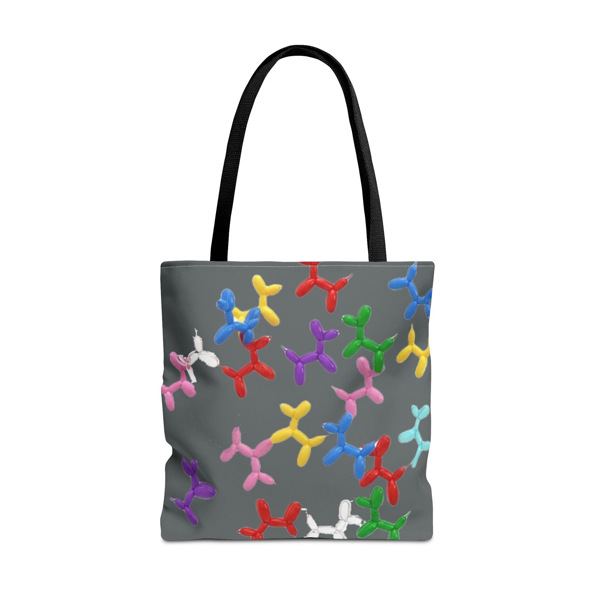 Balloon Dog Pattern Tote Bag – Colorful Pop Art Reusable Shopper - Ramshackle Shack