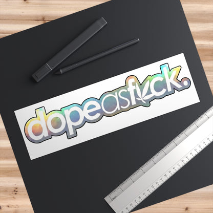 Dope as Fuck Pot Leaf Bumper Sticker - Ramshackle Shack